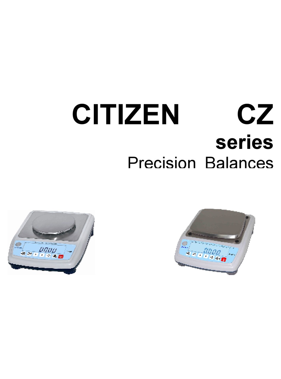 Citizen Cz Series User Manual Pdf Download Manualslib