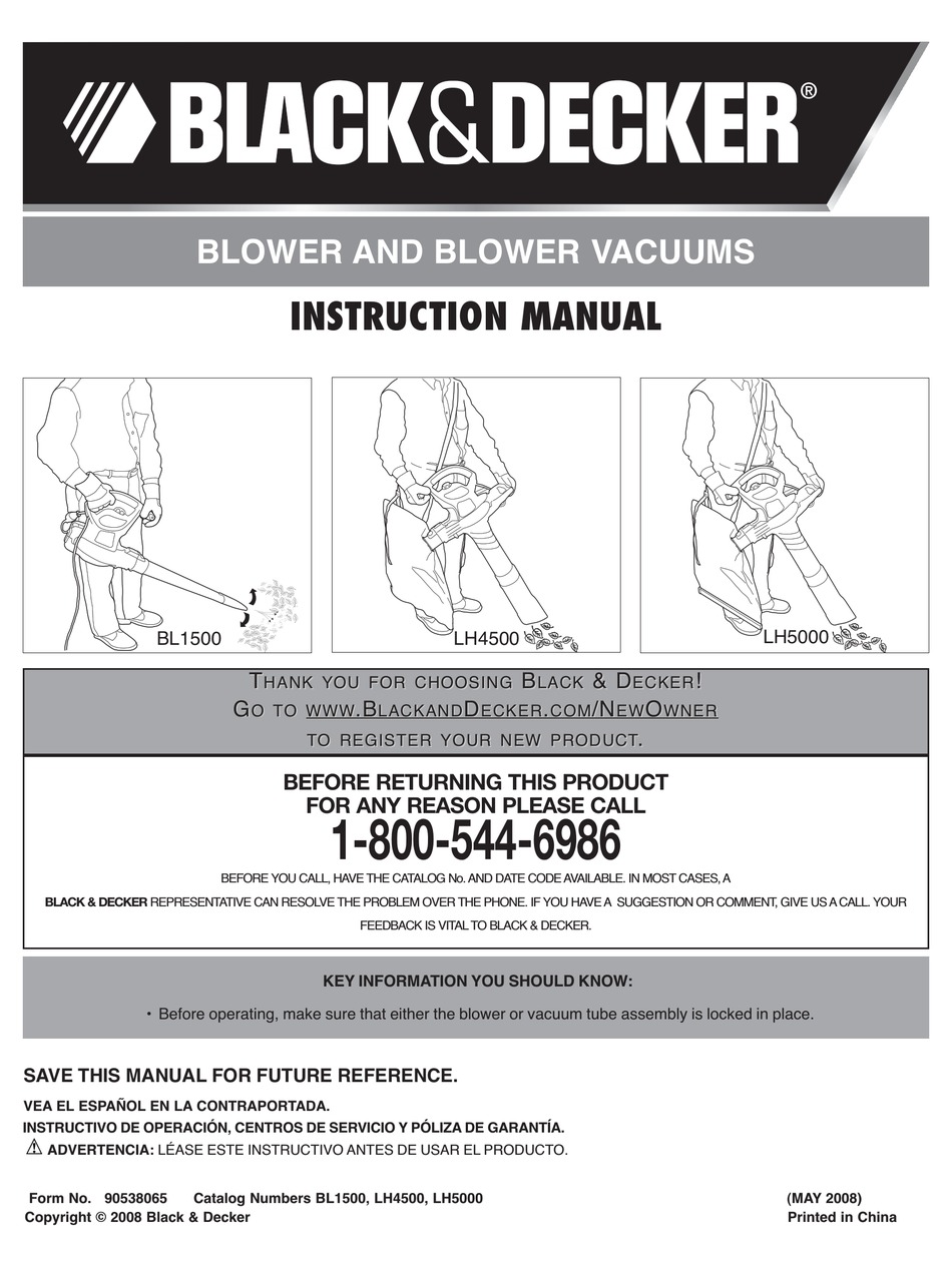 BLACK+DECKER BV3100 download instruction manual pdf