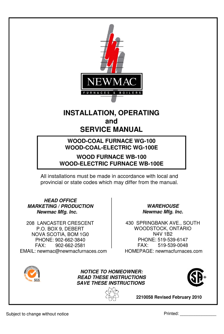 Sale > newmac wood oil furnace > in stock