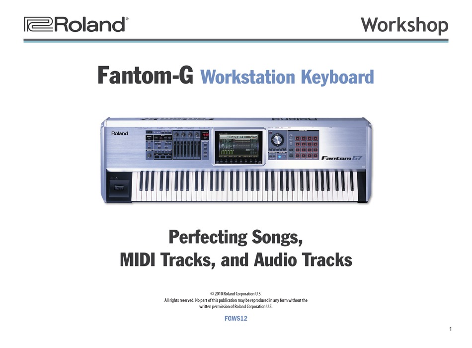 Roland Fantom G6 Features Manual Pdf Download Manualslib