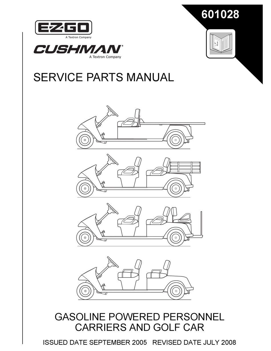 EZGO CUSHMAN SERVICE & PARTS MANUAL Pdf Download ManualsLib