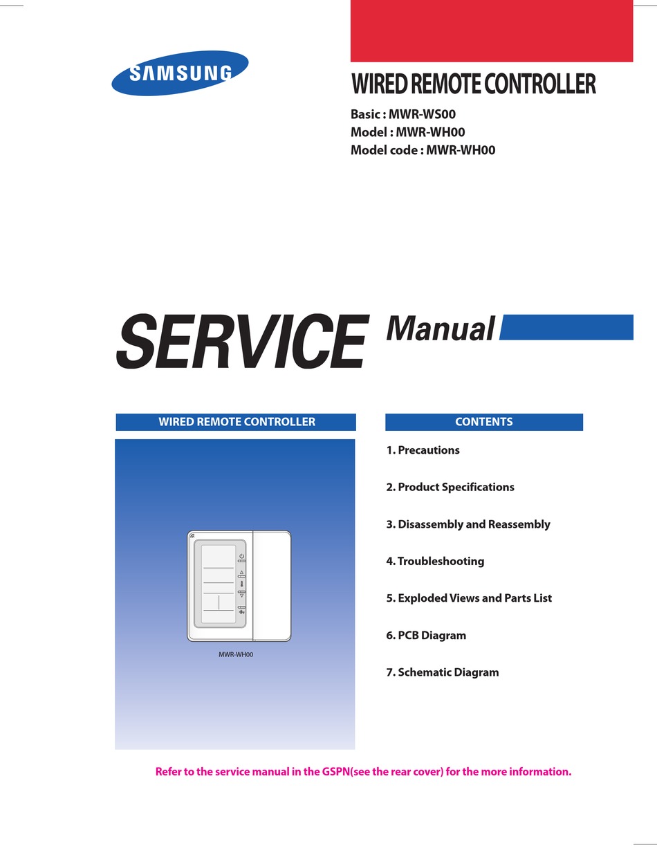 Samsung Mwr Wh00 Service Manual Pdf Download Manualslib