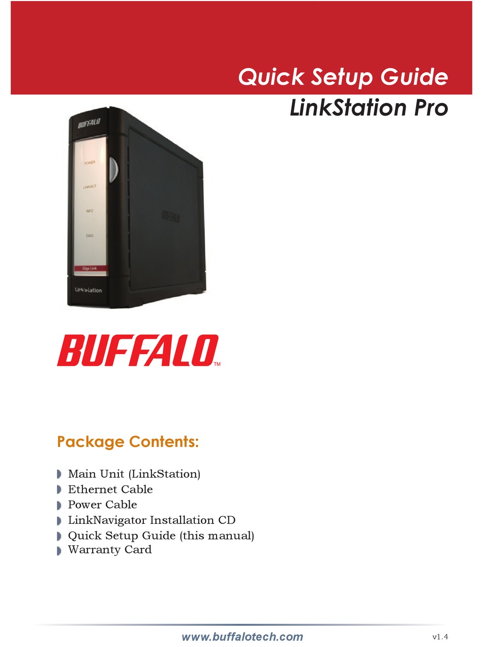 BUFFALO LINKSTATION PRO QUICK SETUP Pdf Download ManualsLib