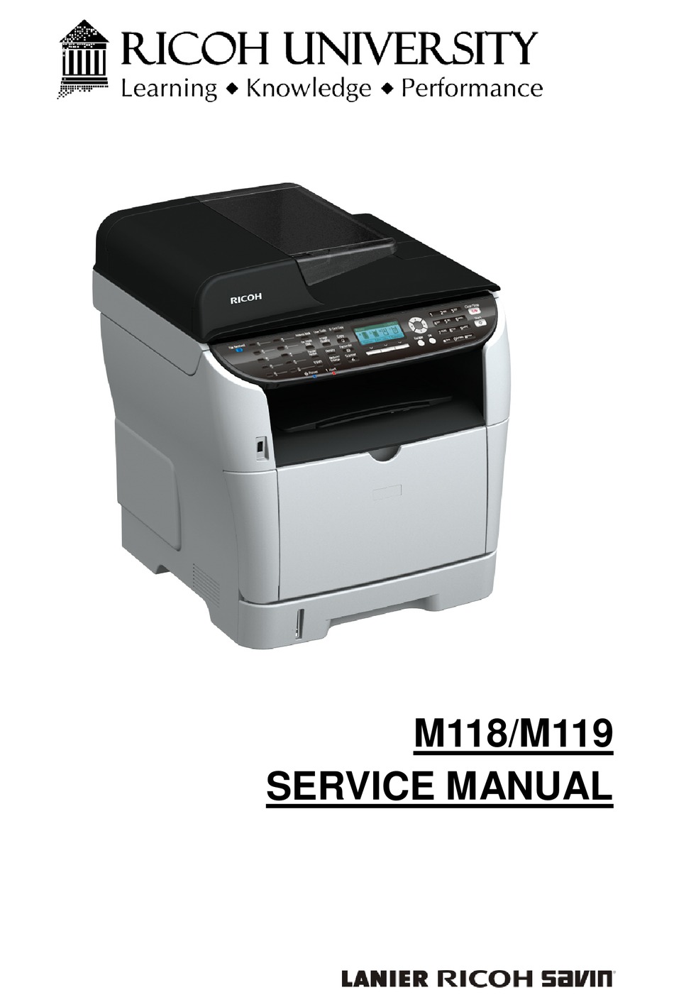 Ricoh M118 Service Manual Pdf Download Manualslib