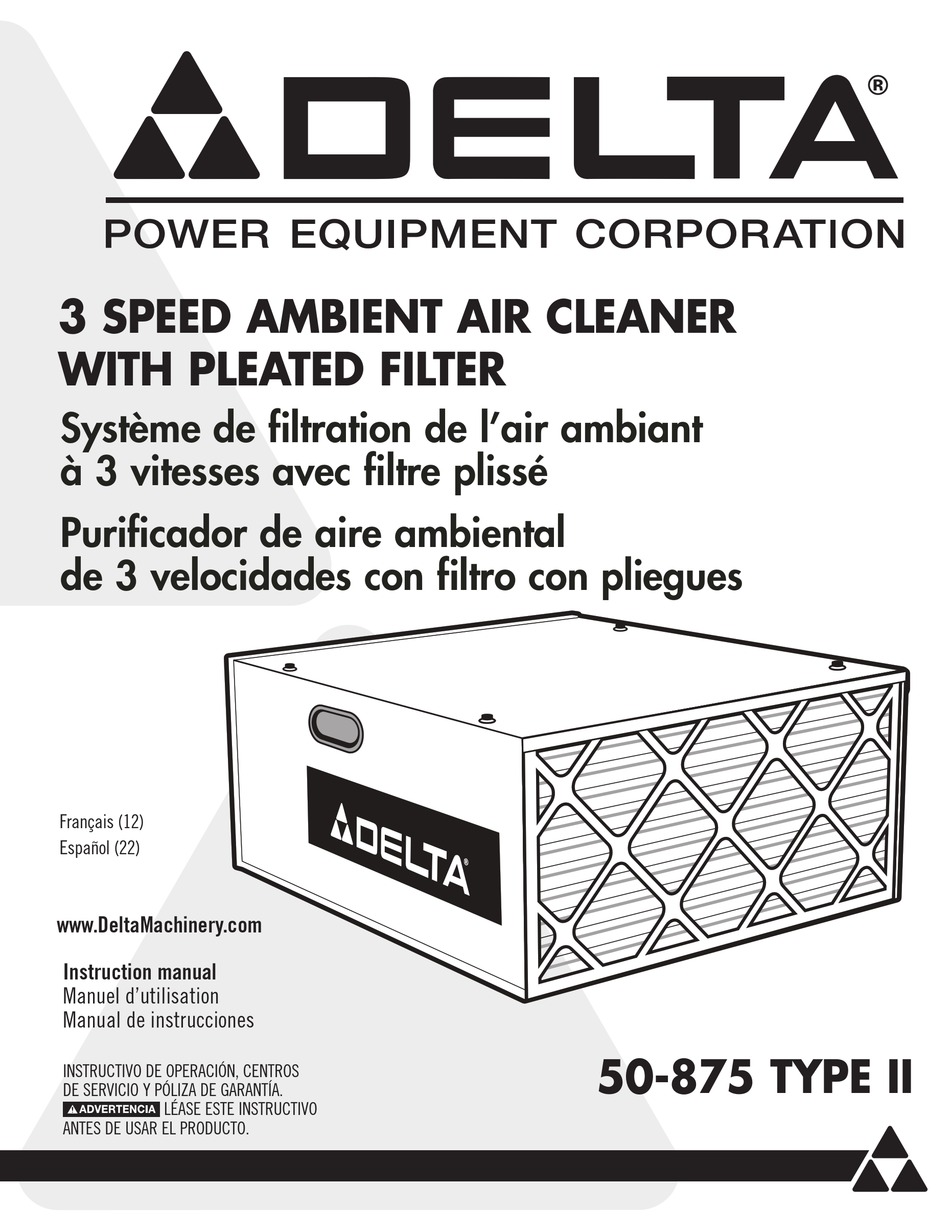 DELTA 50875 TYPE II INSTRUCTION MANUAL Pdf Download ManualsLib