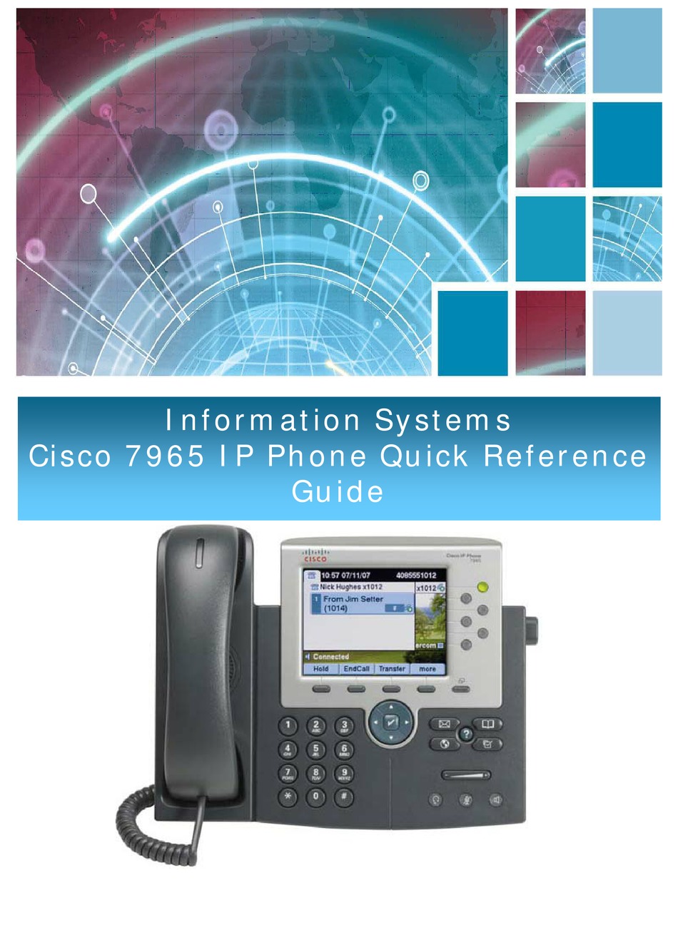 CISCO 7965 QUICK REFERENCE MANUAL Pdf Download | ManualsLib