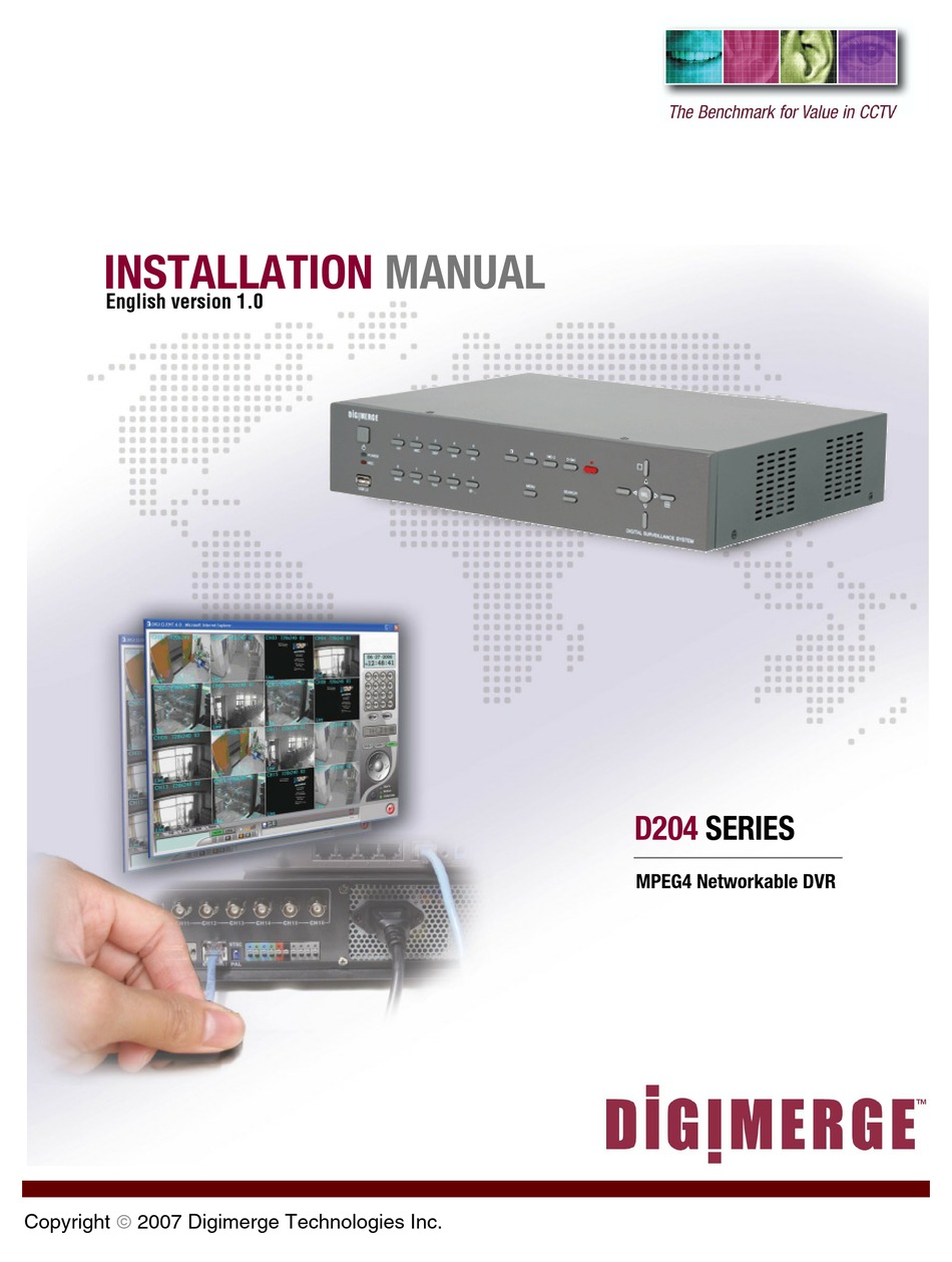 DIGIMERGE D204 SERIES INSTALLATION MANUAL Pdf Download | ManualsLib