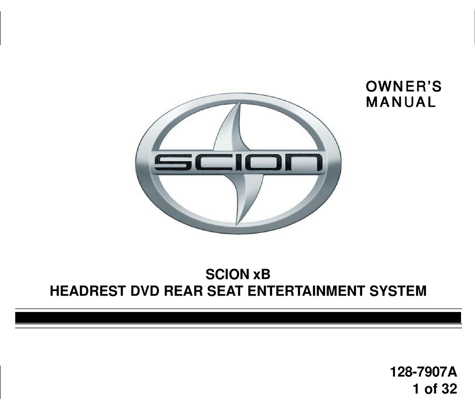 SCION XB OWNER'S MANUAL Pdf Download ManualsLib