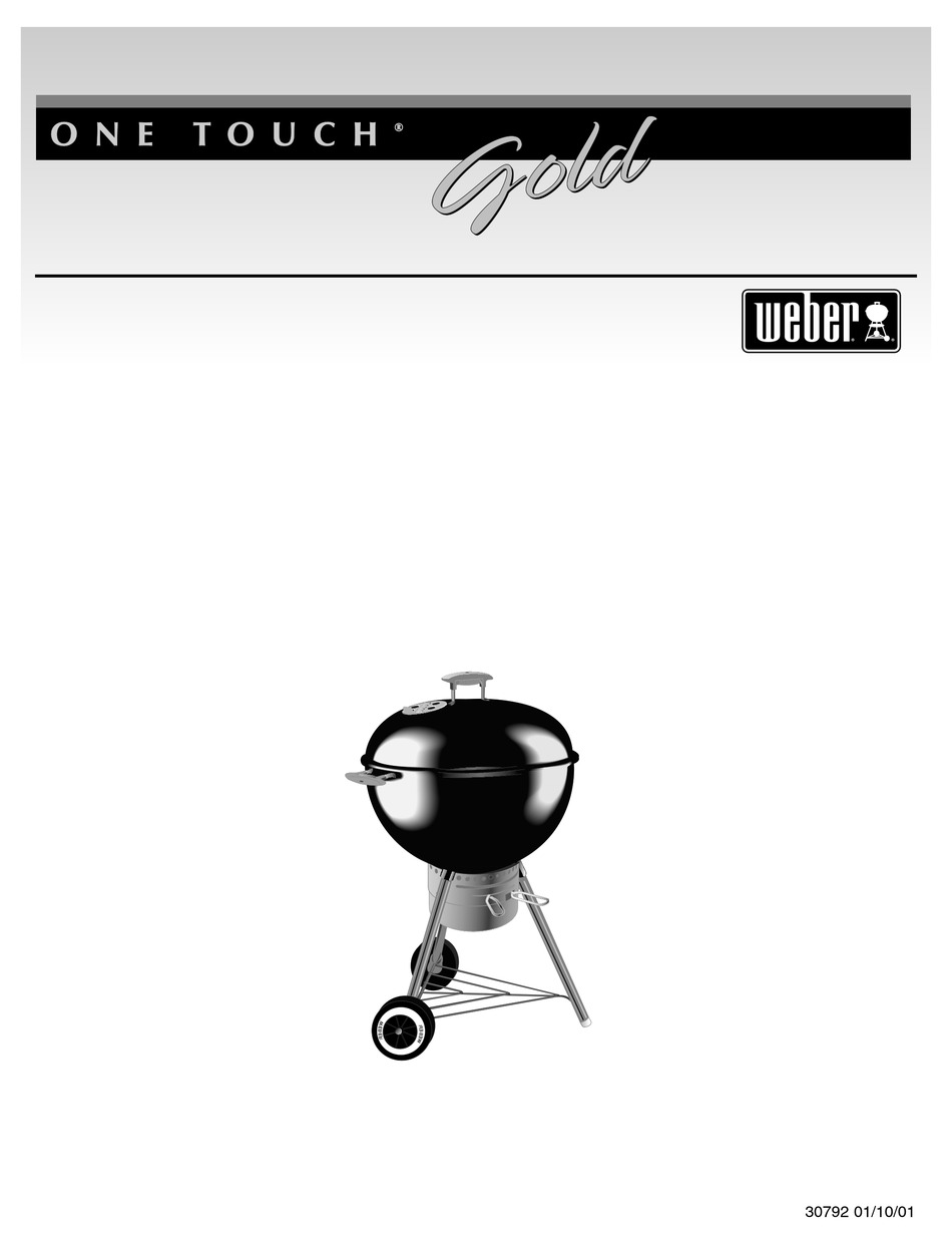 WEBER ONE TOUCH GOLD QUICK MANUAL Pdf Download ManualsLib