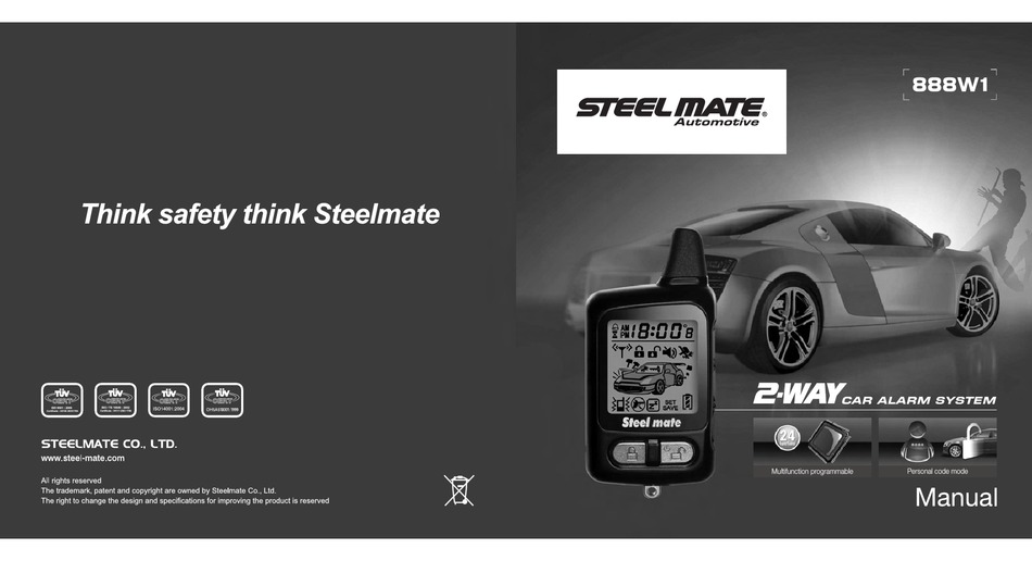 steelmate 888w1 user manual pdf download  manualslib