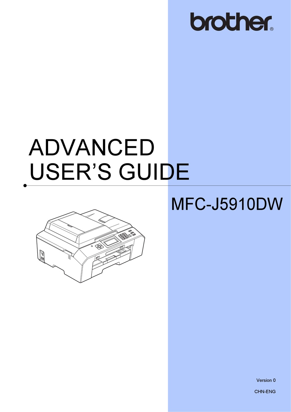 BROTHER MFC-J5910DW ADVANCED USER'S MANUAL Pdf Download | ManualsLib