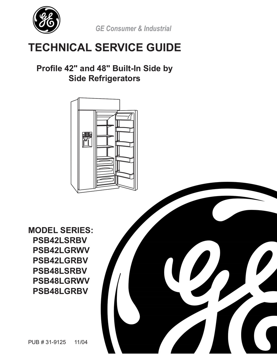 GE PROFILE PSB42LSRBV TECHNICAL SERVICE MANUAL Pdf Download ManualsLib