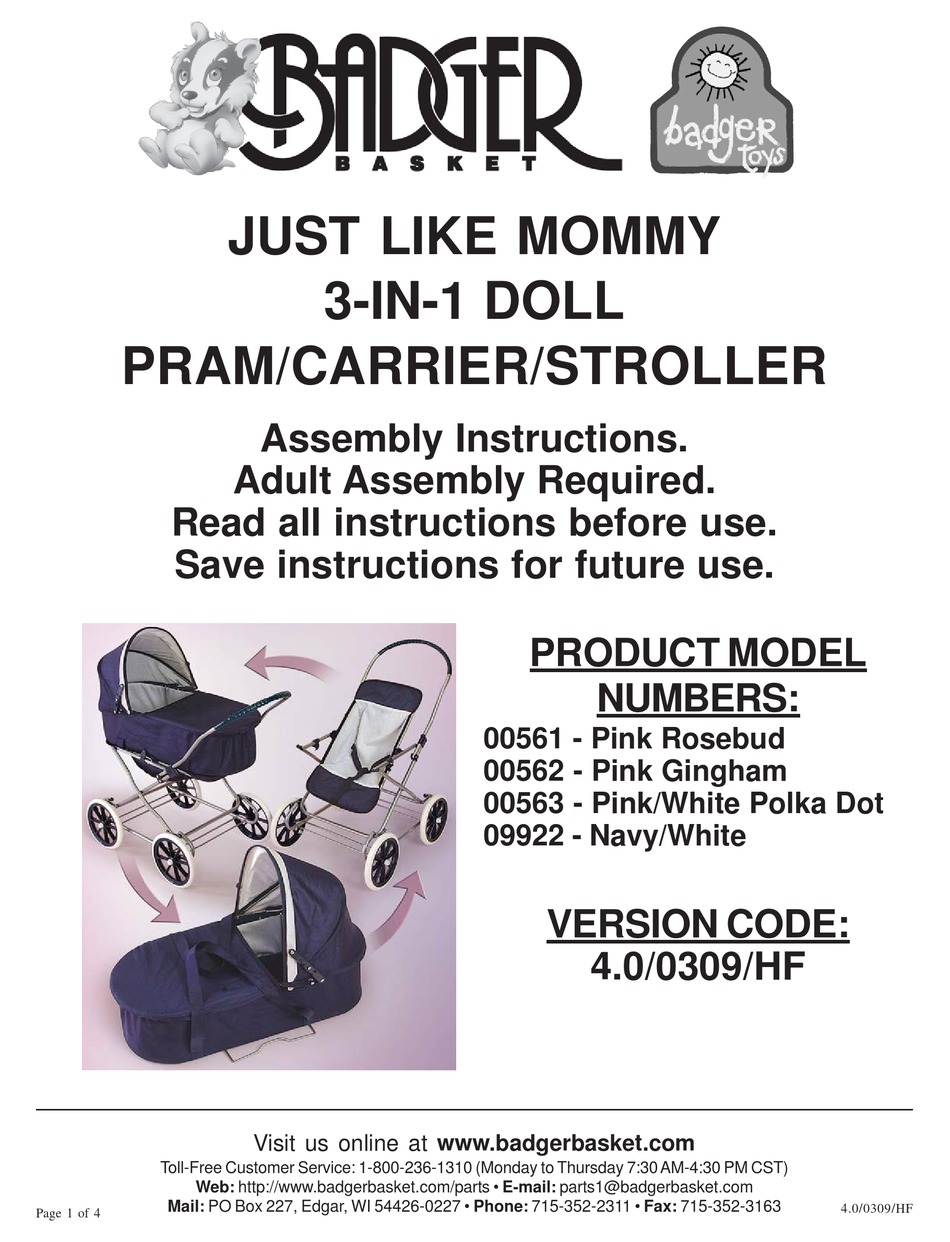 BADGER BASKET 561 ASSEMBLY INSTRUCTIONS Pdf Download ManualsLib