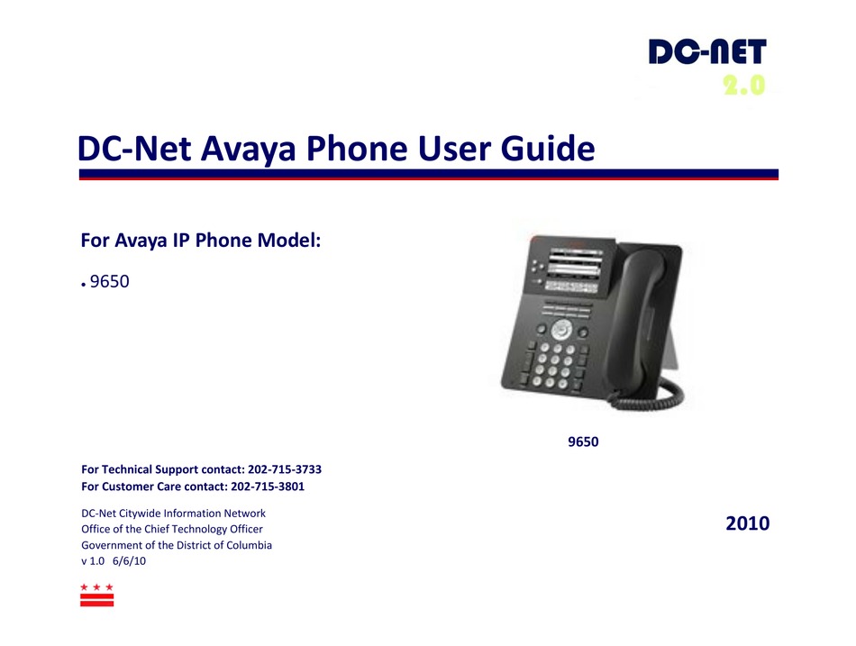 AVAYA 9650 USER MANUAL Pdf Download | ManualsLib