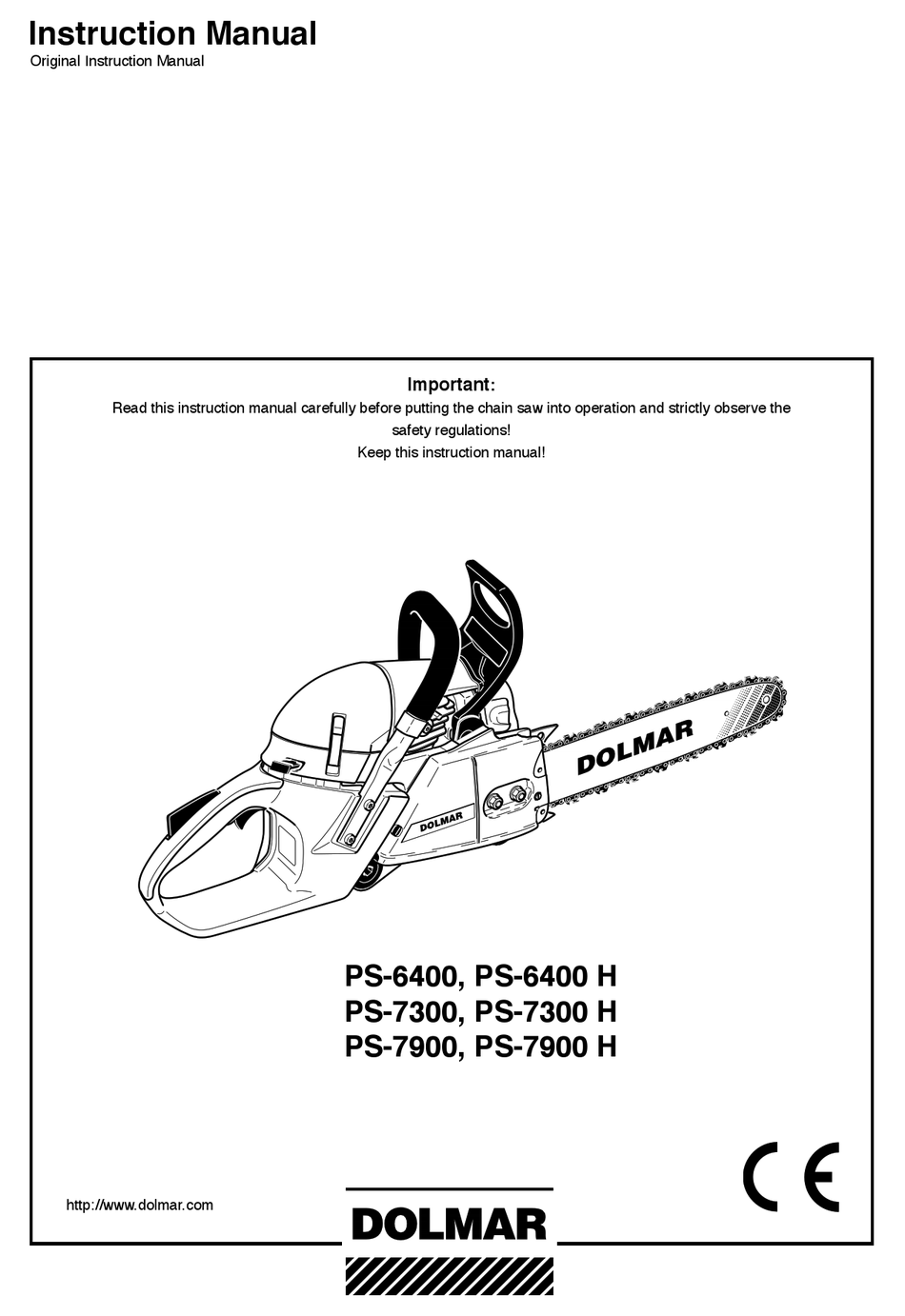 DOLMAR PS-6400 INSTRUCTION MANUAL Pdf Download | ManualsLib