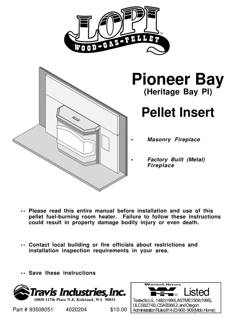 LOPI PIONEER BAY INSTALLATION AND USE MANUAL Pdf Download | ManualsLib
