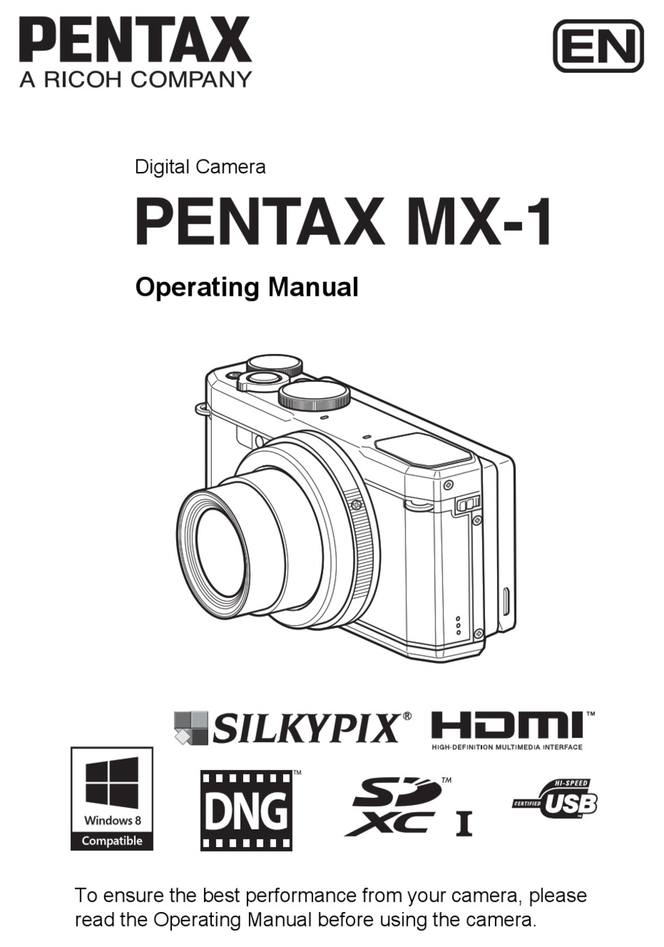 PENTAX MX1 OPERATING MANUAL Pdf Download ManualsLib