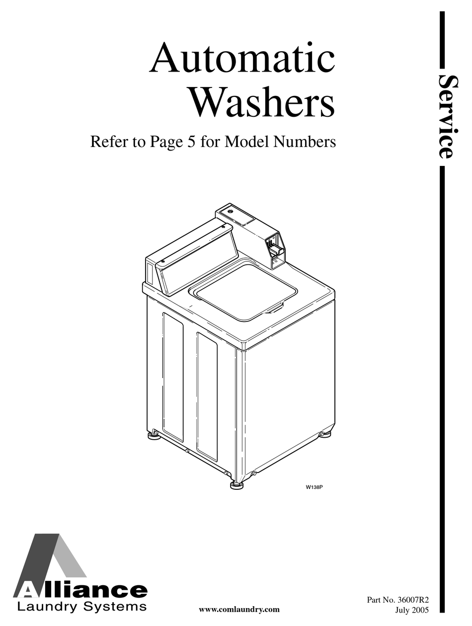 ALLIANCE LAUNDRY SYSTEMS EA2011 SERIES SERVICE Pdf Download ManualsLib