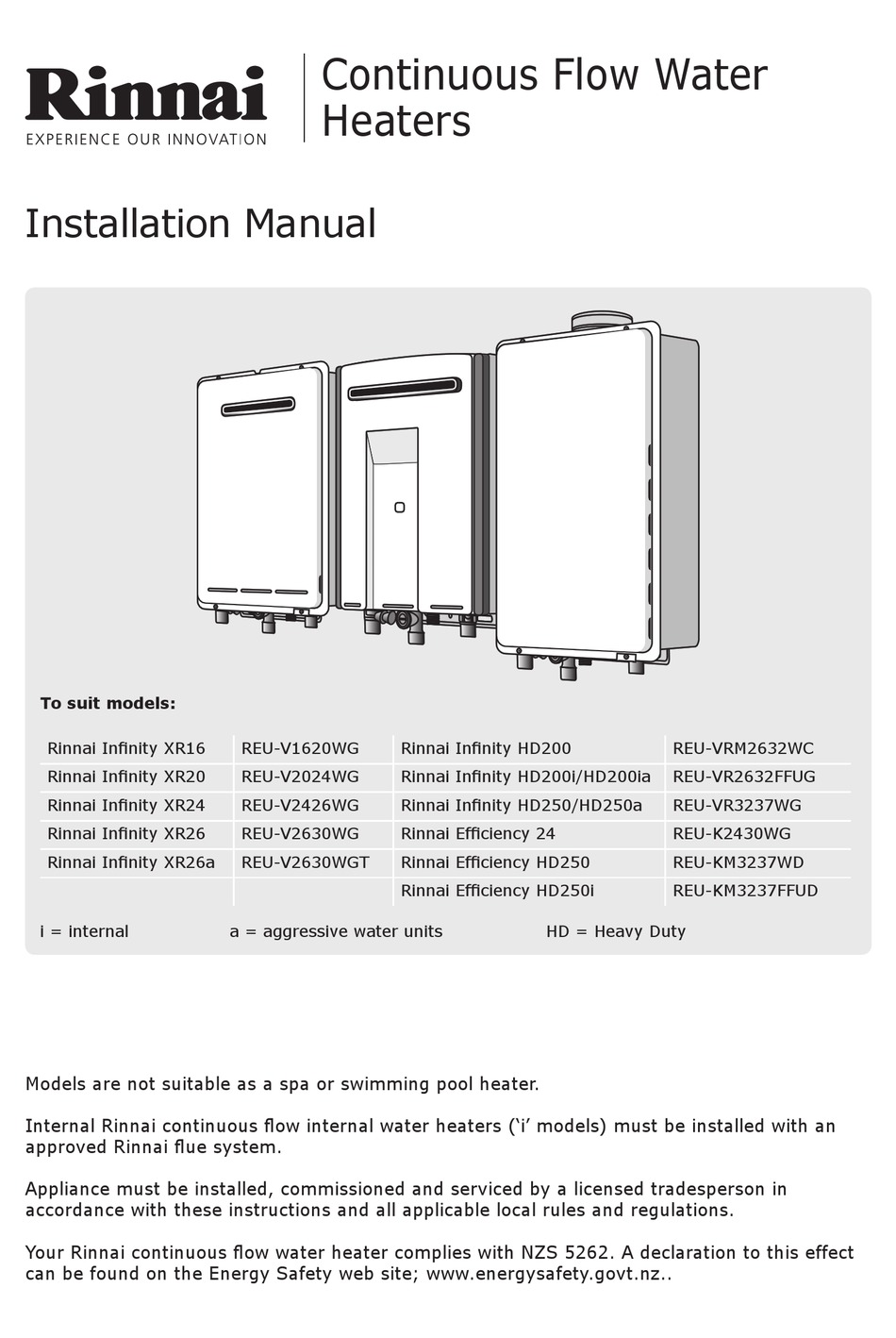 Dip Switch Settings; Warning - Rinnai Infinity XR16 Installation Manual  [Page 23] | ManualsLib