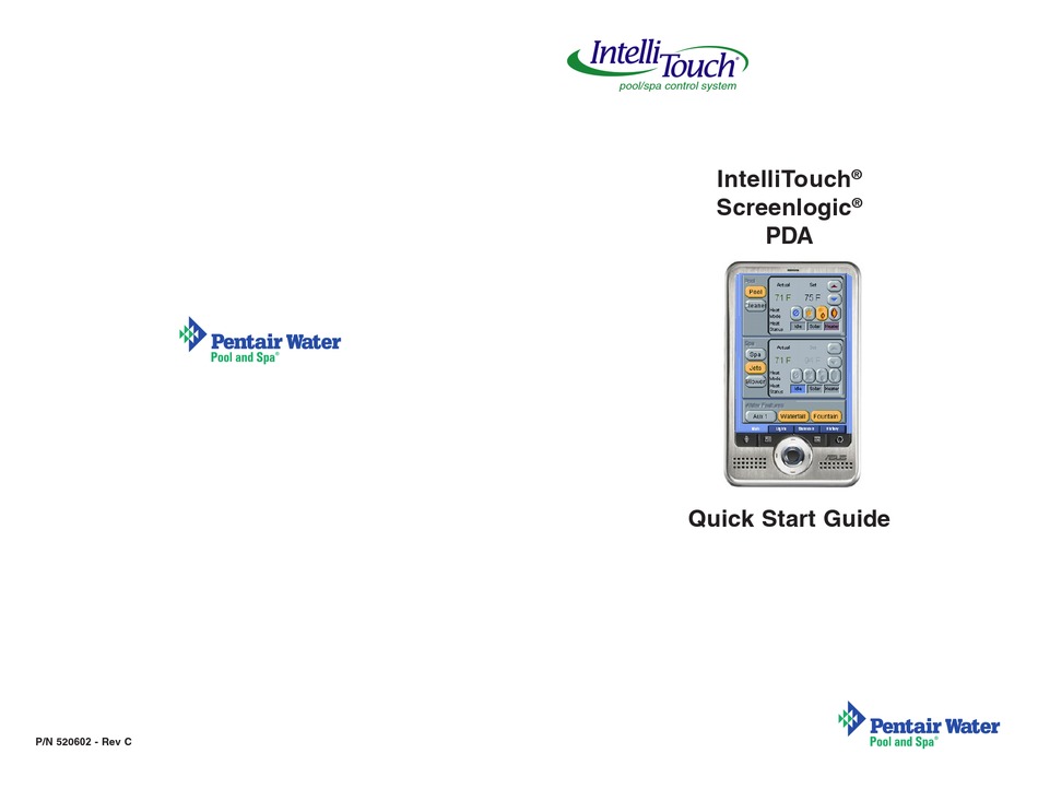 INTELLITOUCH SCREENLOGIC QUICK START MANUAL Pdf Download ManualsLib