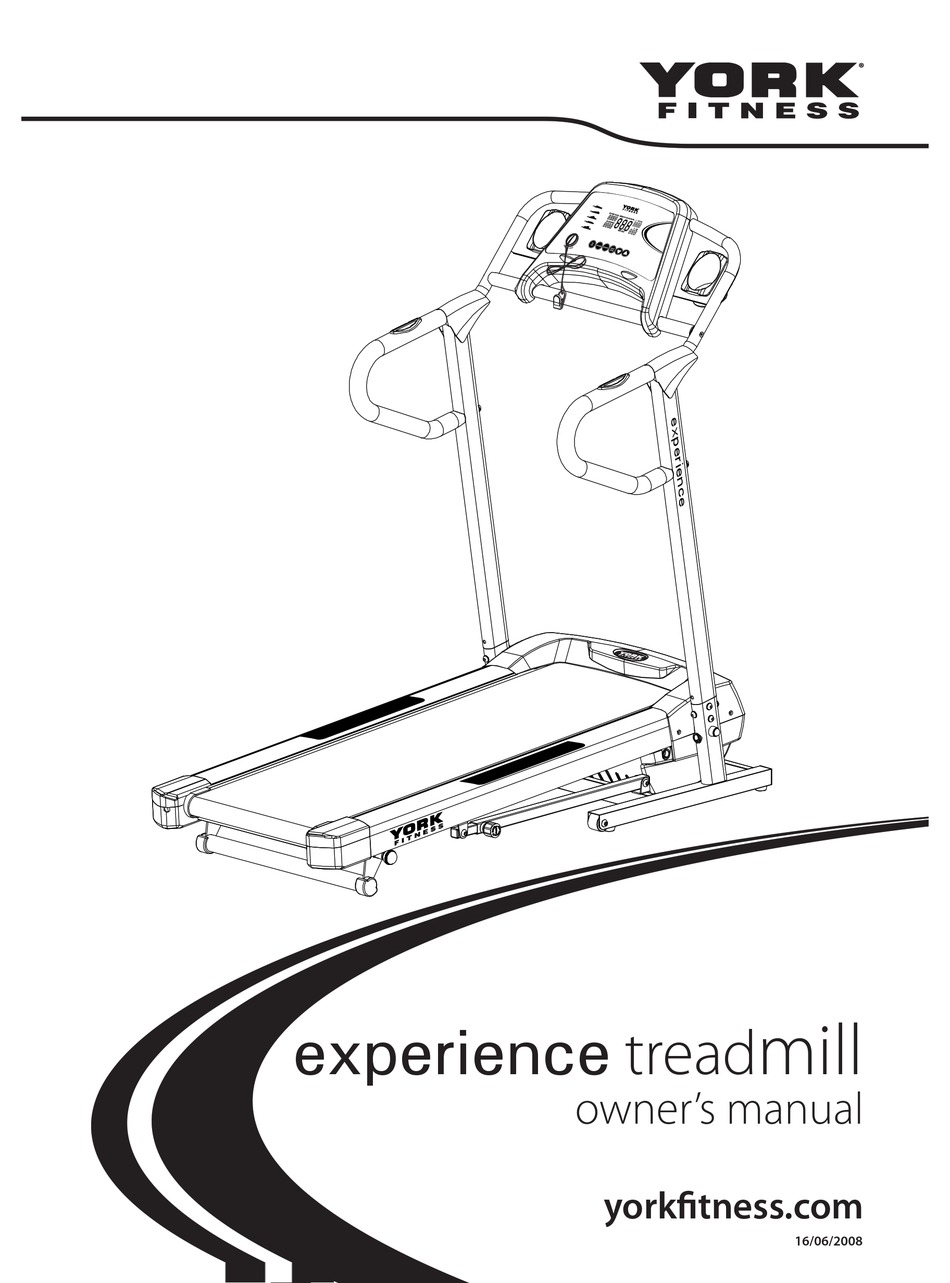 York aspire 2025 treadmill manual