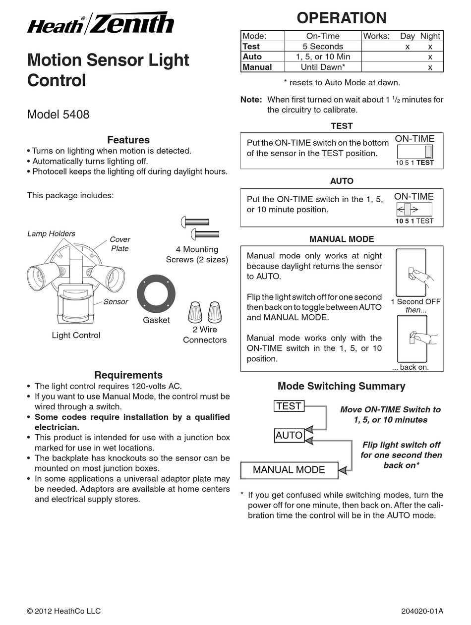 HEATH ZENITH 5408 USER MANUAL Pdf Download | ManualsLib