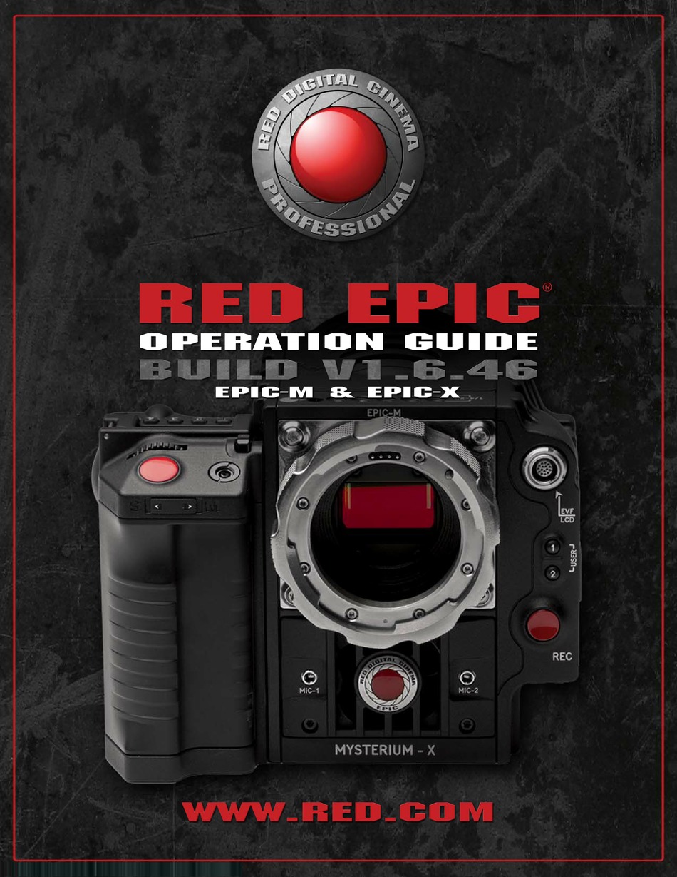 RED EPIC EPICM OPERATION MANUAL Pdf Download ManualsLib