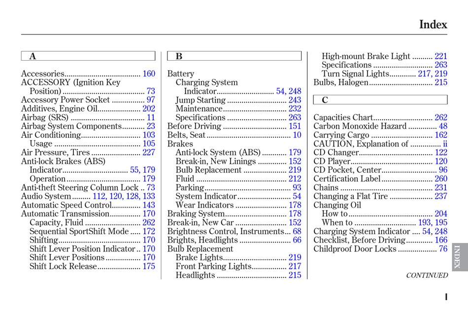 Acura Tsx 2005 User Manual Pdf Download Manualslib