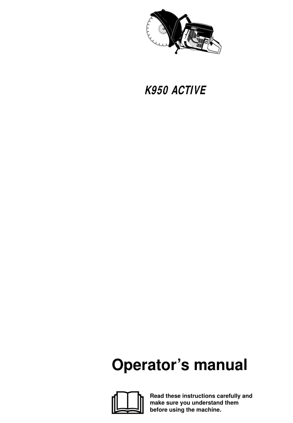 PARTNER K950 ACTIVE OPERATOR'S MANUAL Pdf Download | ManualsLib