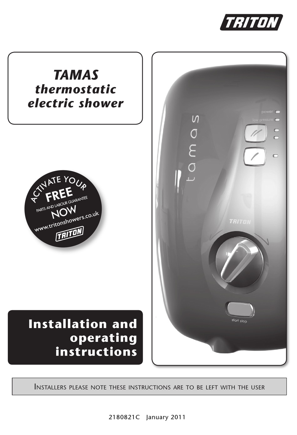 Triton Tamas Installation And Operating Instructions Manual Pdf Download Manualslib