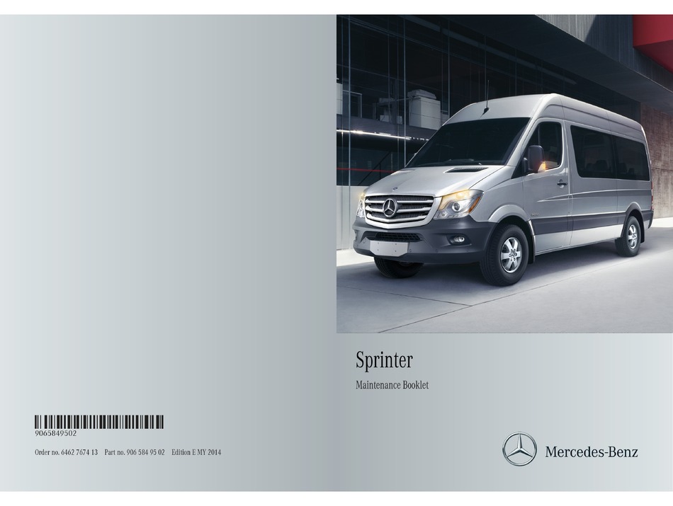 MERCEDESBENZ SPRINTER MAINTENANCE BOOKLET Pdf Download ManualsLib