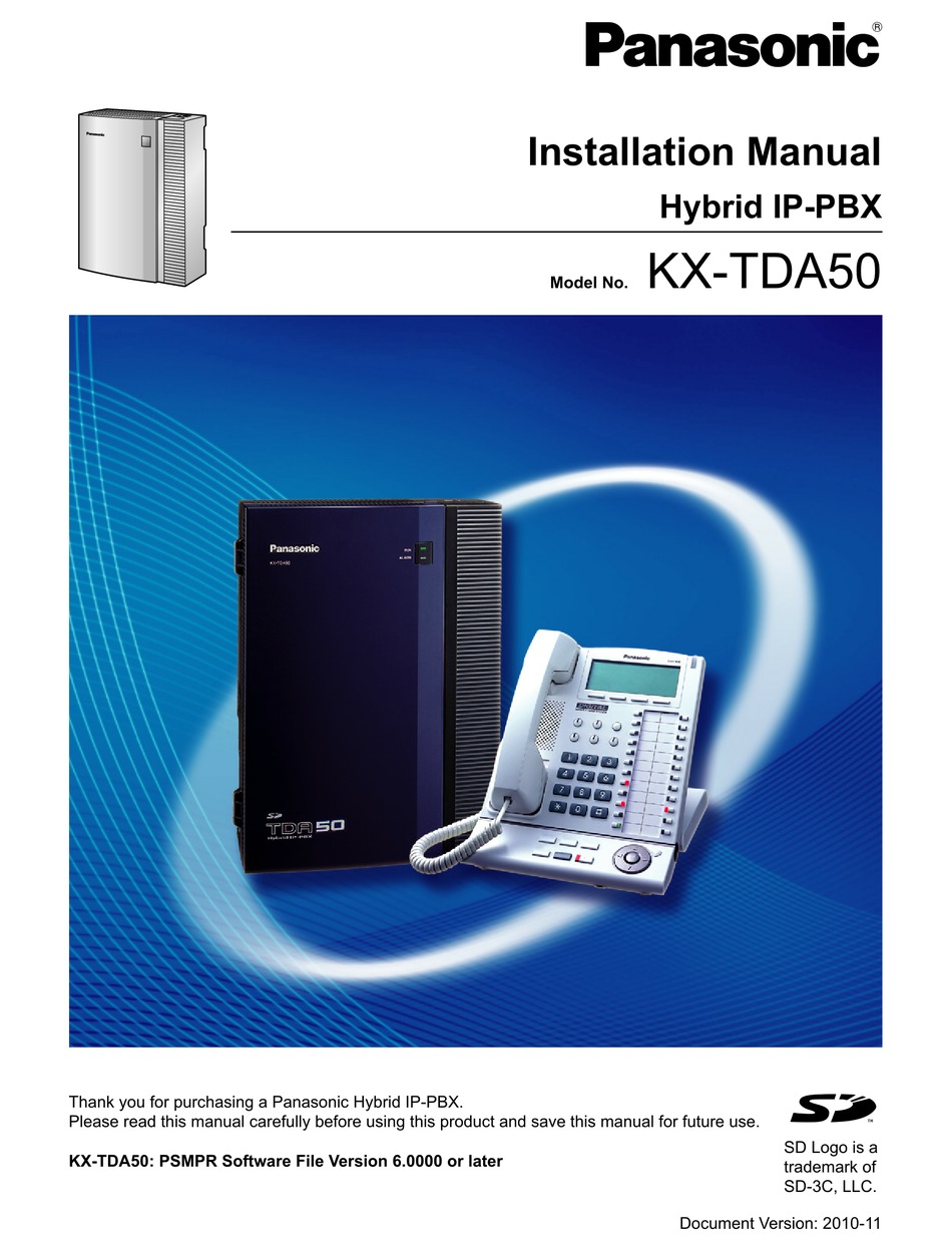 Panasonic KX-TDA50 Digital Hybrid IP PBX KX-TDA5180 LCOT4-4 Analog Trunk 
