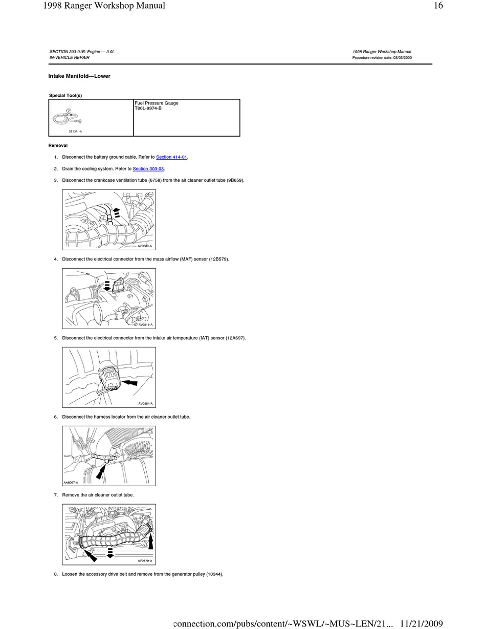 ford ranger repair manual pdf free download