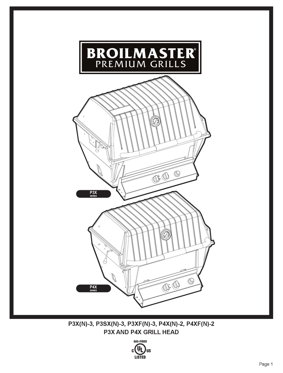 Broilmaster Natural Gas Grill Parts Manual Reviewmotors.co