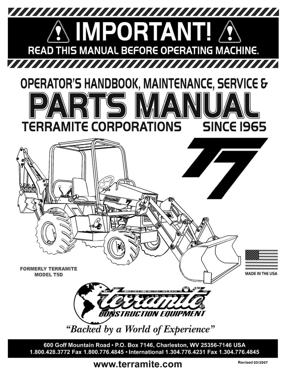 t6 terramite service manual
