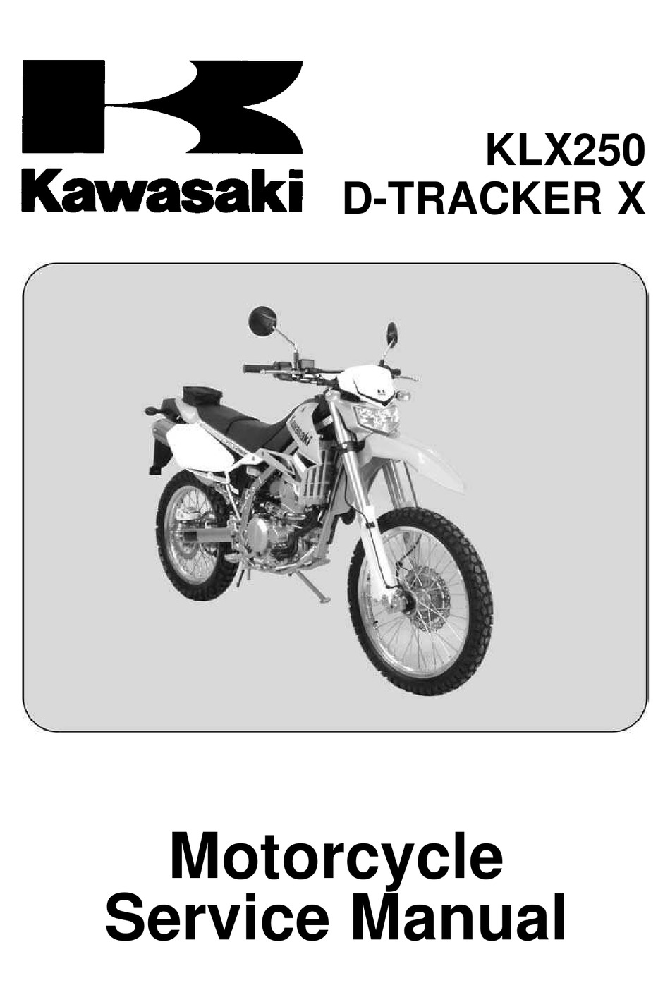 KAWASAKI KLX250 X SERVICE MANUAL Pdf Download | ManualsLib