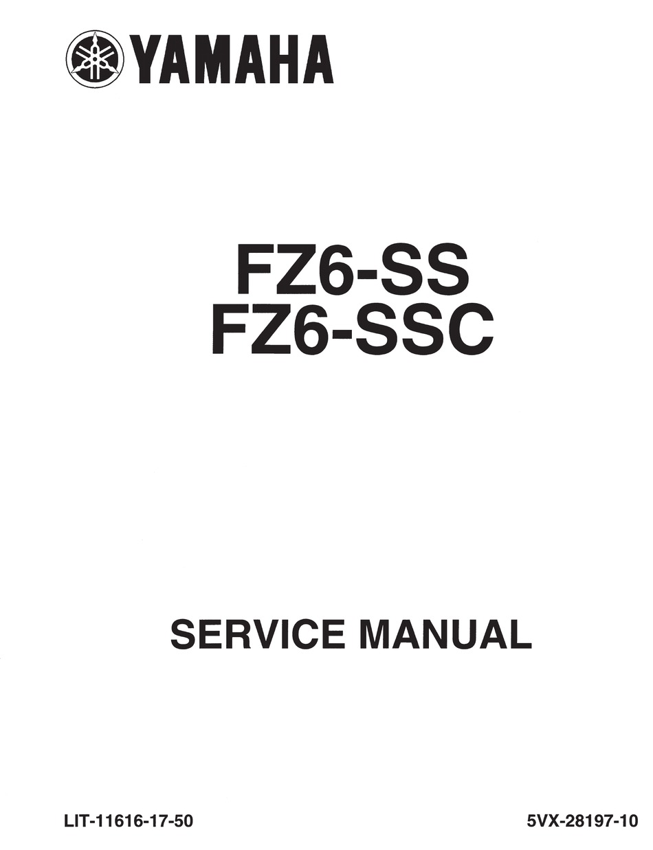 Haynes Manual 4751 YAM FZ-6 Fazer 04-07 