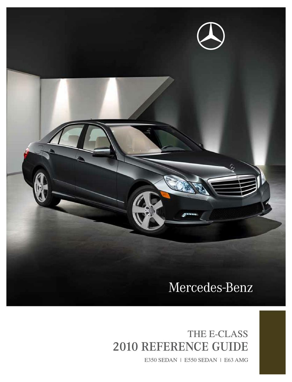 2010 Mercedes Benz E Class E350 E550 SEDAN w/Navigation Owners Manual Set #M306 