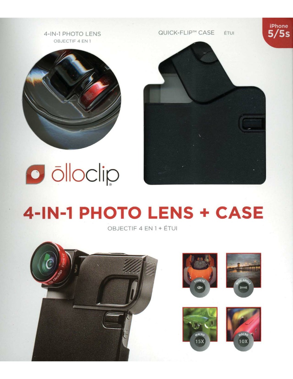 Olloclip 4 In 1 Photo Lens Quick Manual Pdf Download Manualslib