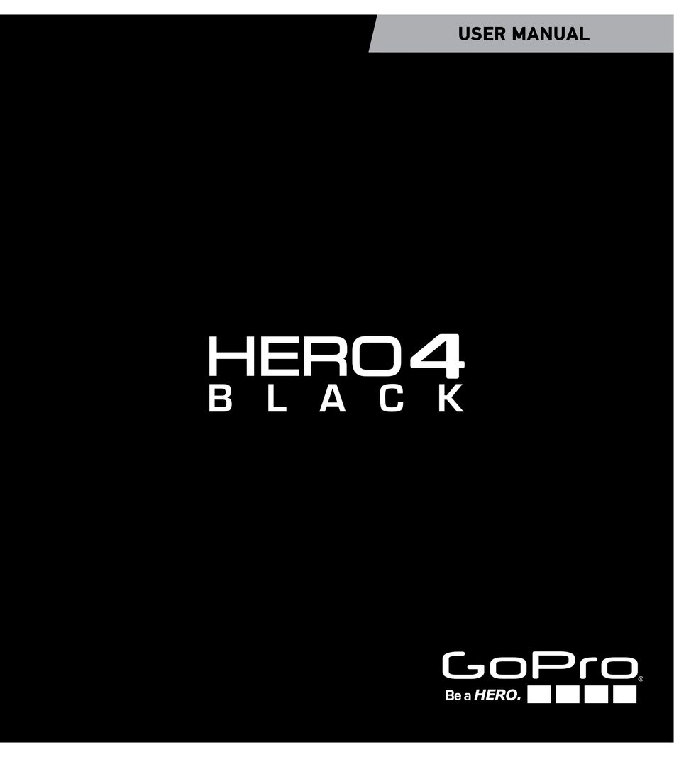 Gopro Hero4 Black User Manual Pdf Download Manualslib