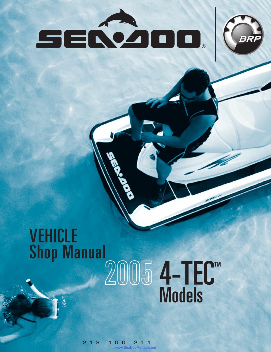 Sea Doo 2005 4 Tec Models Manual