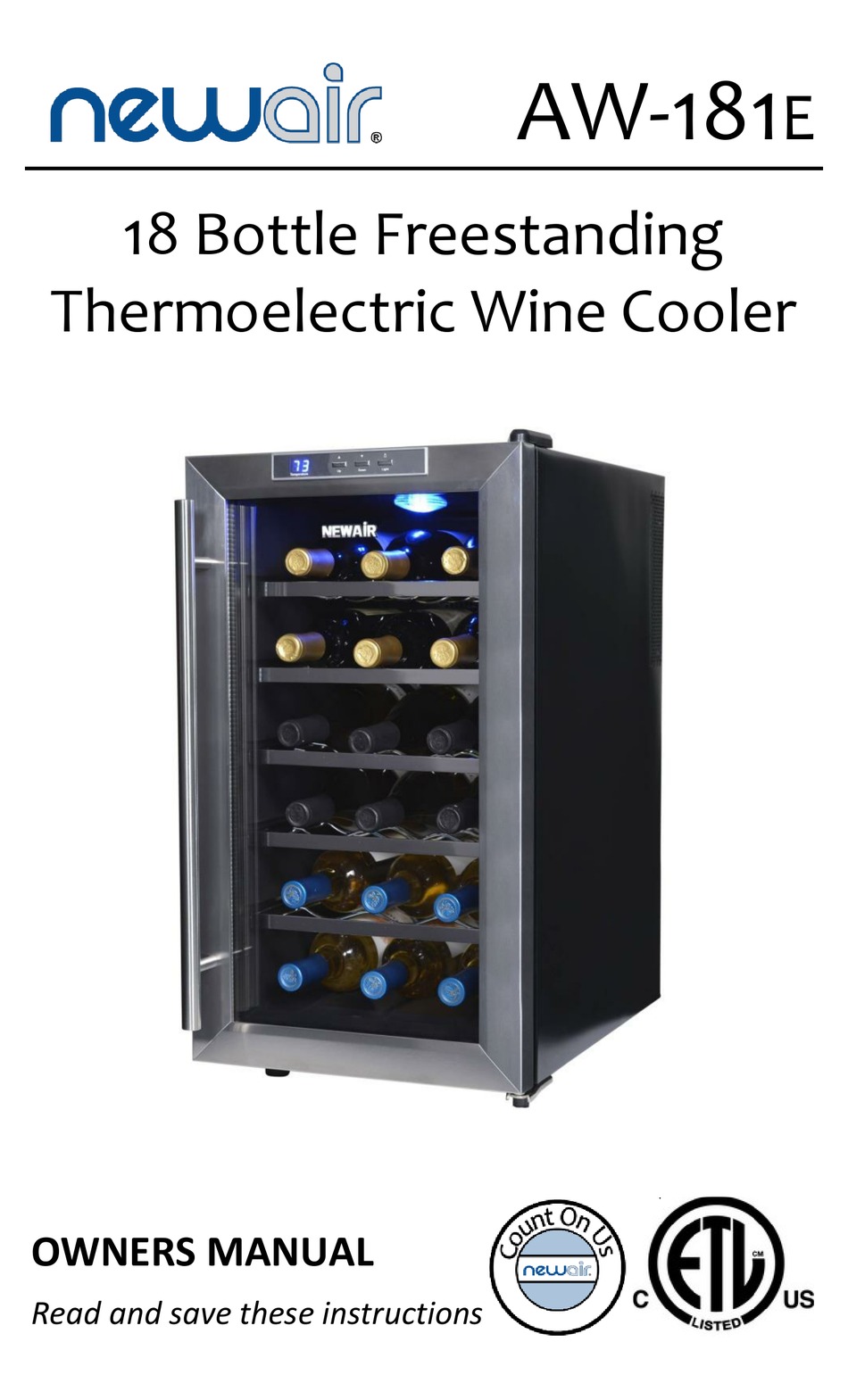 Newair Aw 181e Owner S Manual Pdf Download Manualslib