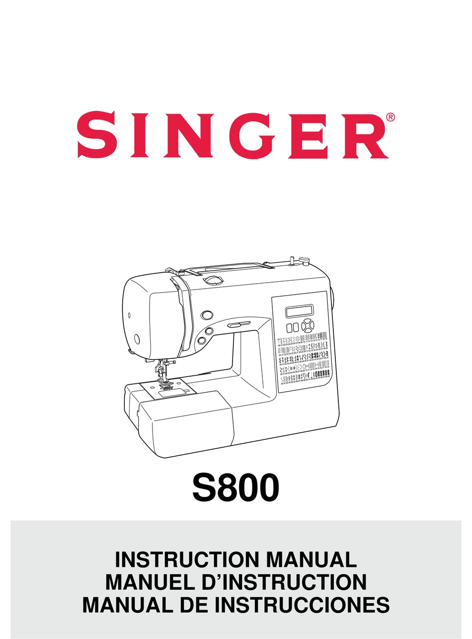 SINGER S800 INSTRUCTION MANUAL Pdf Download ManualsLib