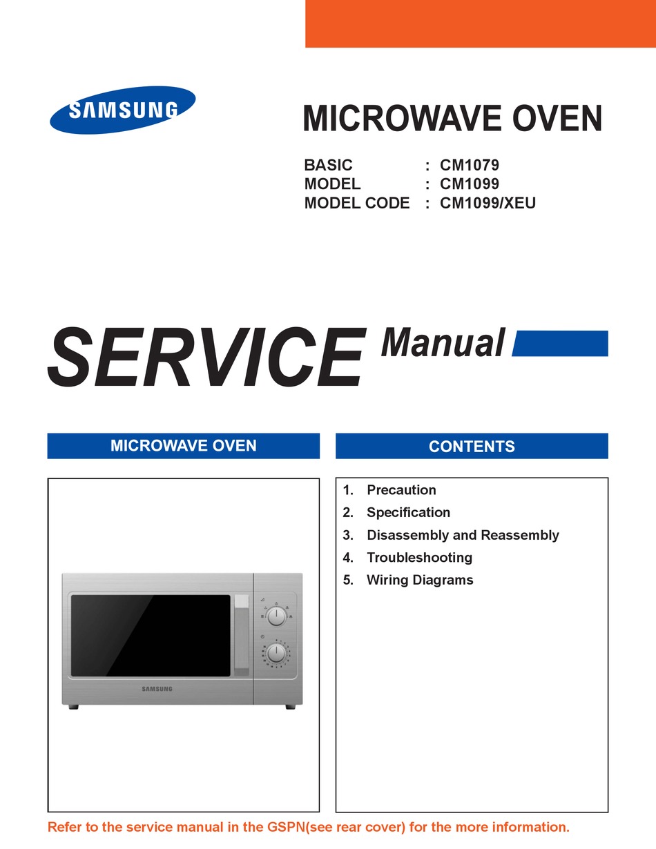 SAMSUNG CM1099 SERVICE MANUAL Pdf Download | ManualsLib