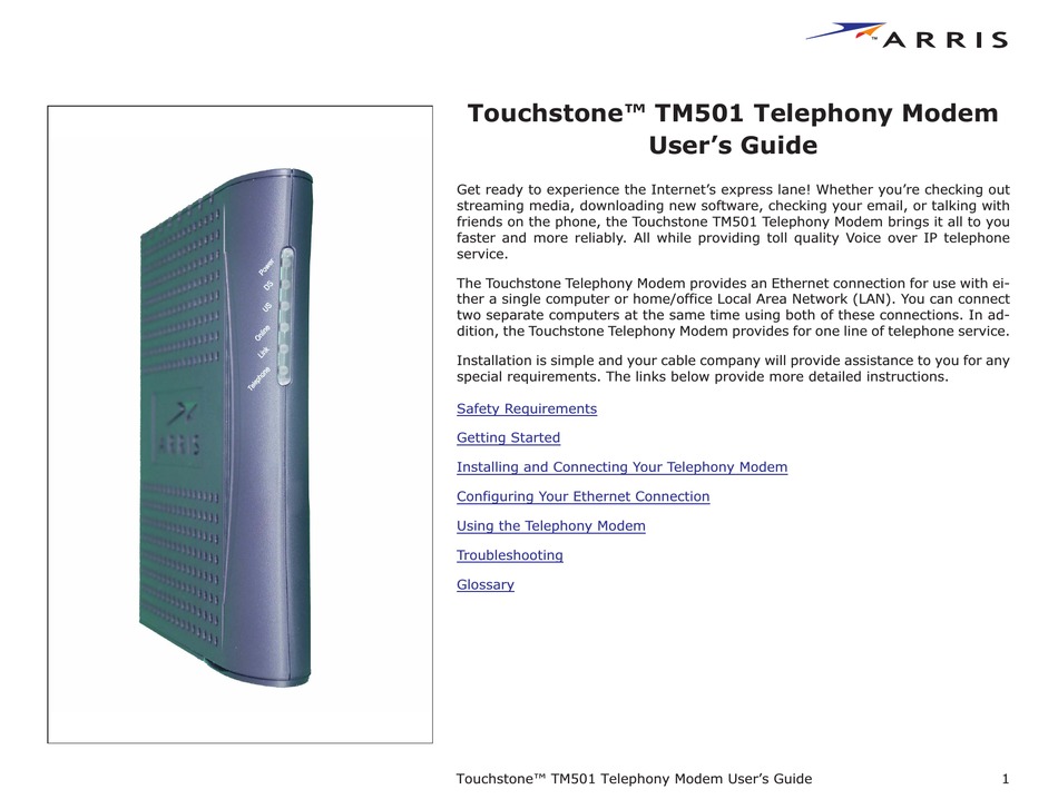 arris tm501a