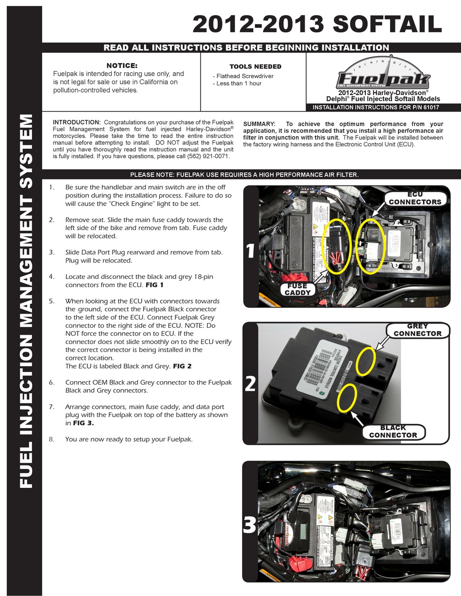 fuelpak-softail-2012-instructions-pdf-download-manualslib