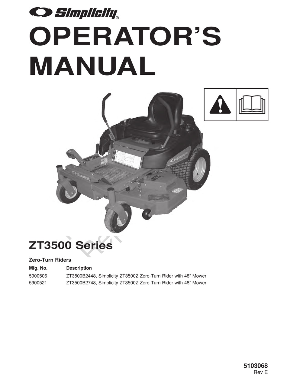 Simplicity mowers 2024 troubleshooting