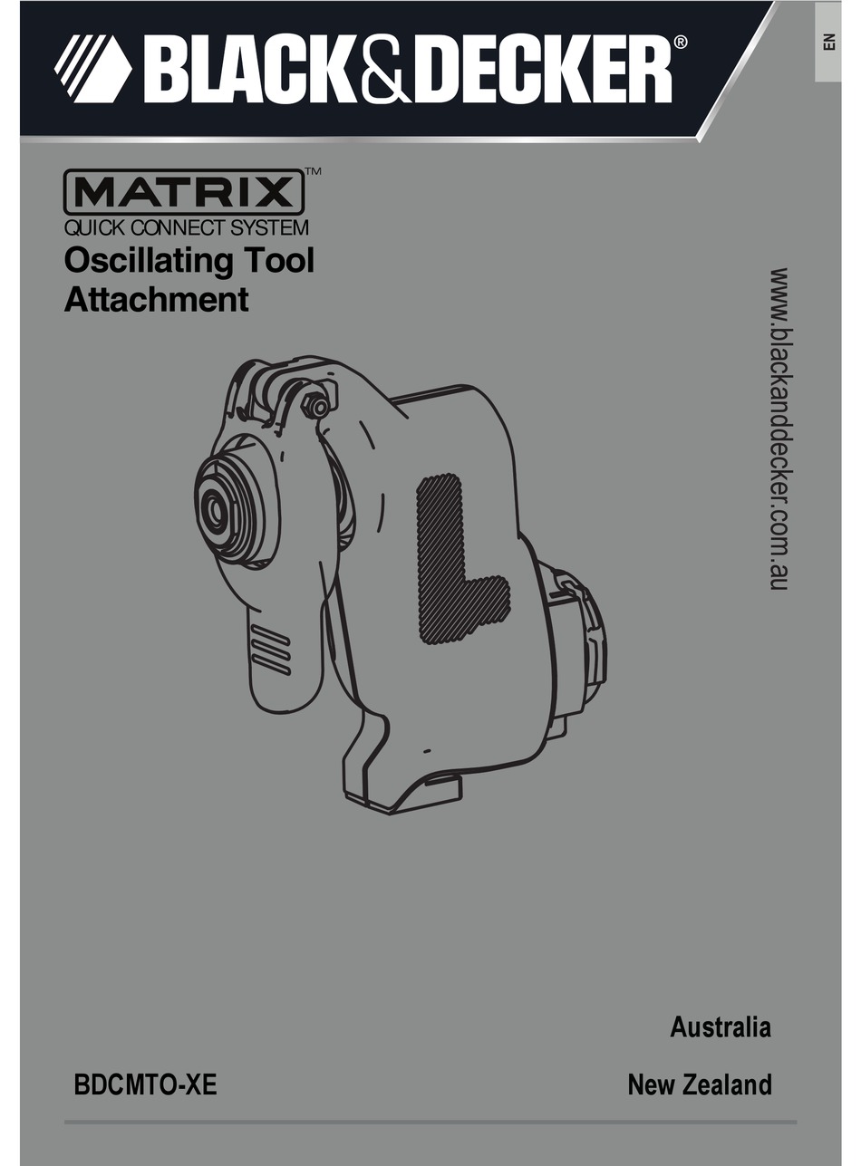 Black & Decker Bdcmto Matrix Oscillating Tool Attachment