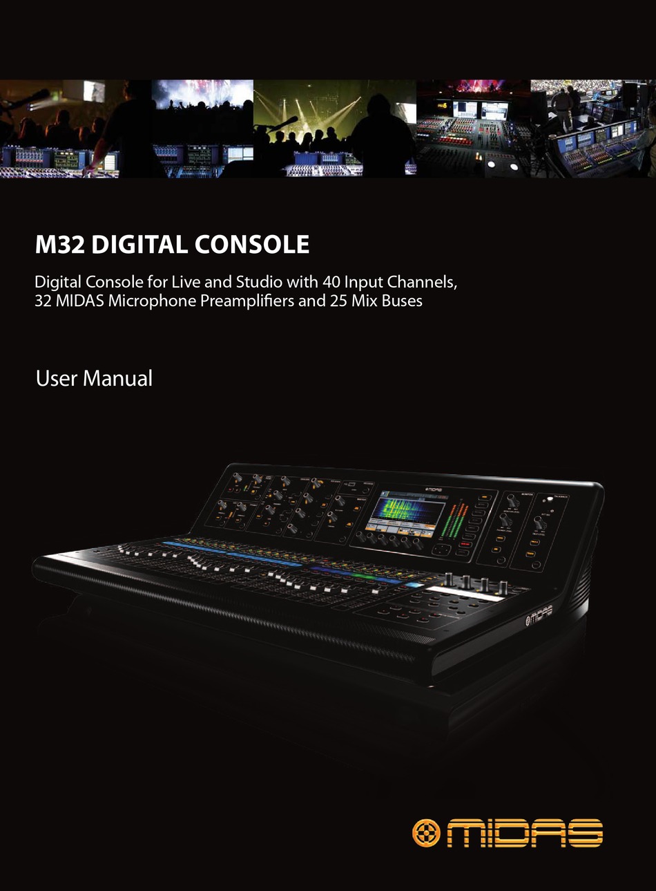 Midas M32 Digital Console User Manual Pdf Download Manualslib