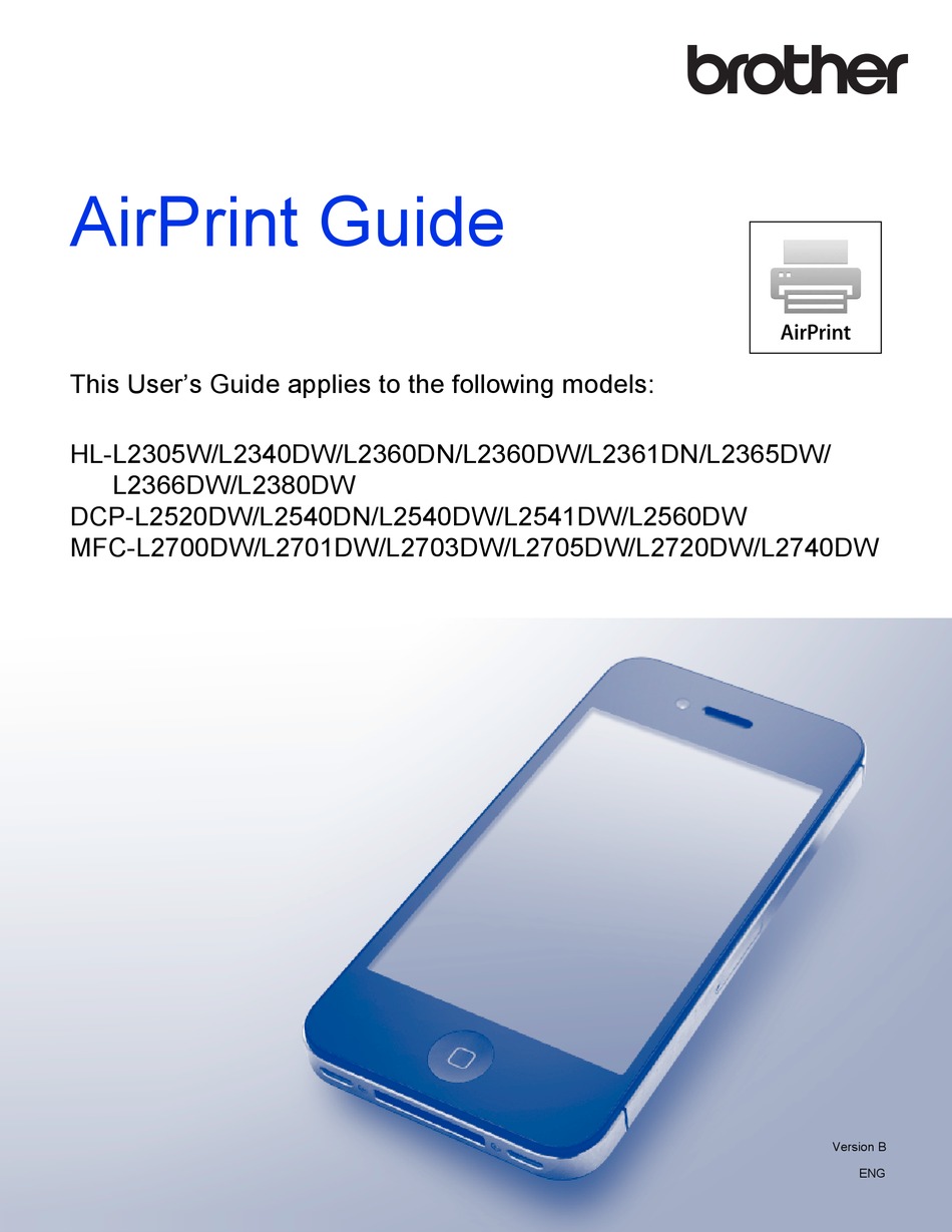 BROTHER HL-L2305W USER MANUAL Pdf Download | ManualsLib